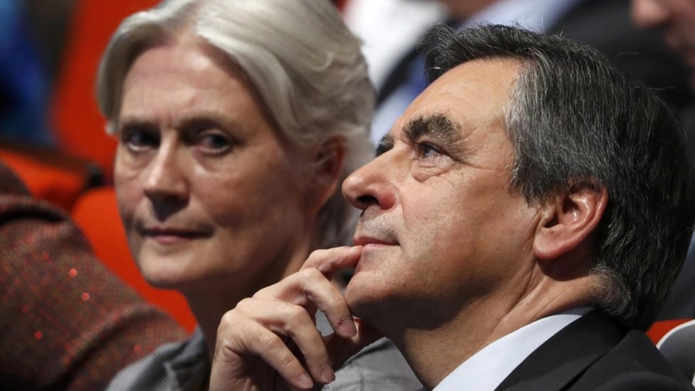 Пенелопа Фийон с мужем, кандидатом в президенты Франции Франсуа Фийон