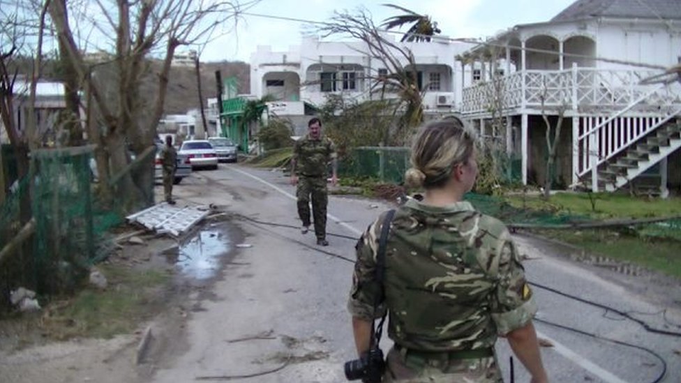 Британские войска по оказанию помощи при стихийных бедствиях в Ангилье