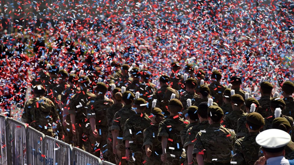 Парад в честь Дня Вооруженных Сил