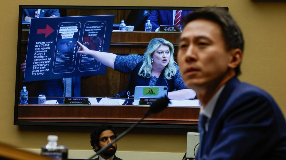 Shou Zi Chew at the US Congressional Hearing.