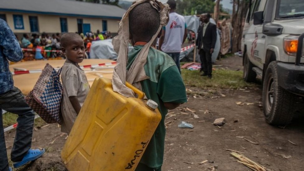 Mount Nyiragongo: Half a million without water in DR Congo - charity