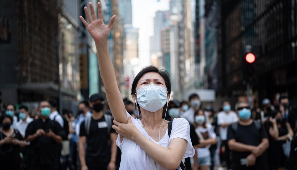 Download In Pictures The Face Masks Hong Kong Wants To Ban Bbc News PSD Mockup Templates