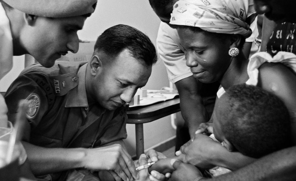 ООН запускает вакцинацию БЦЖ в Конго, 1962 г.
