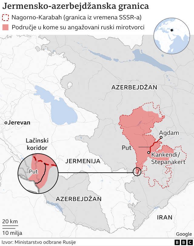 Nagorno-Karabah, Jermenija, Azerbejdžan