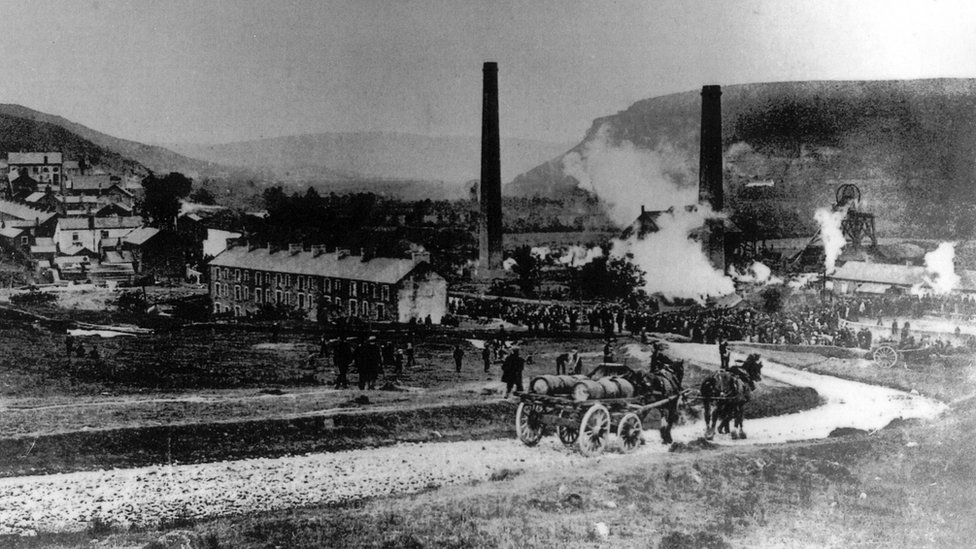 Последствия катастрофы на шахте Альбиона 1894