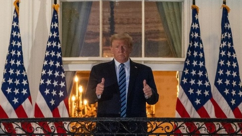 Trump di Gedung Putih, tanpa masker