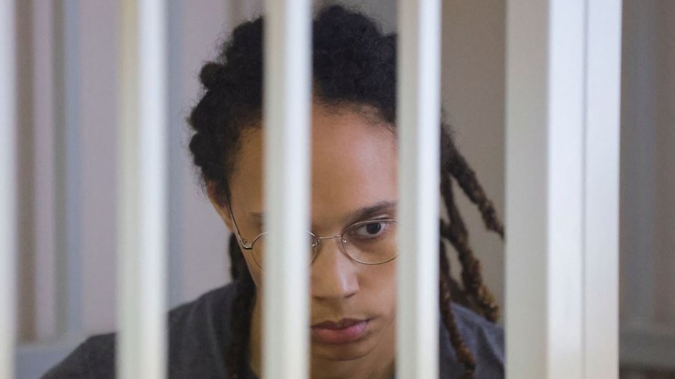 Brittney Griner behind bars