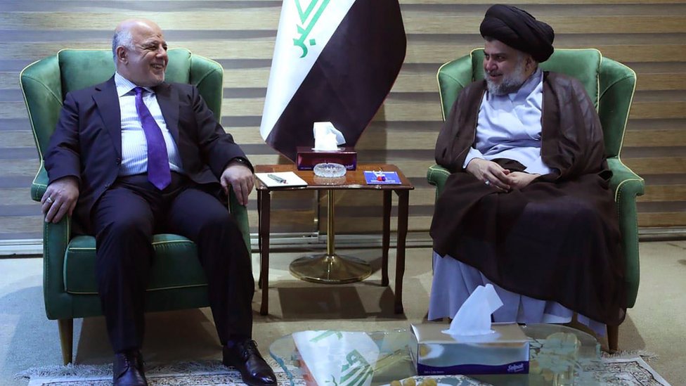 مقتدى الصدر وحيدر العبادي