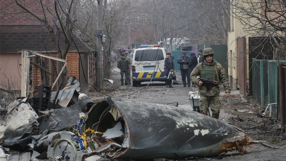 avión derribado en Ucrania