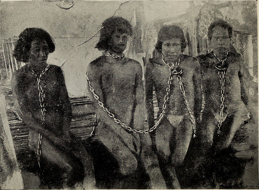 Chained indigenous Uitoto