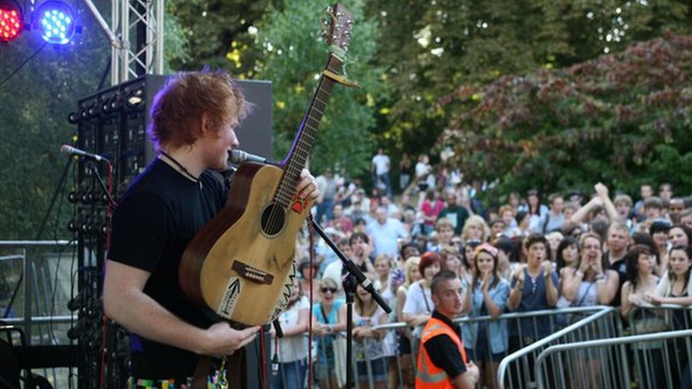 Эд Ширан на Ipswich Music Day 2010