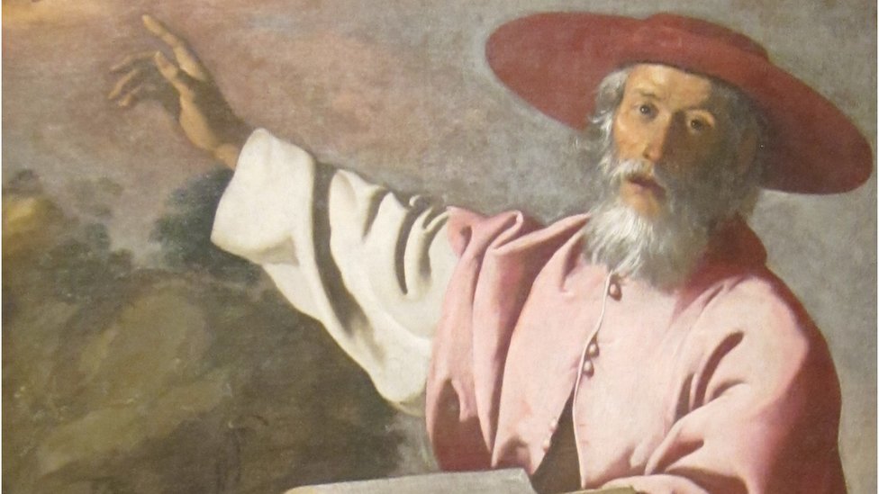 São Jerônimo, em imagem pintada por Francisco de Zurbarán