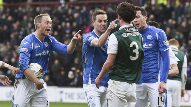 Liam Henderson gets hit with tea