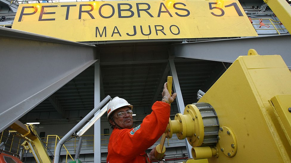 Plataforma petrolera de Petrobras.