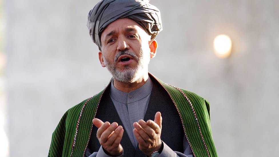 Hamid Karzai led anti-Taliban groups around Kandahar before becoming president