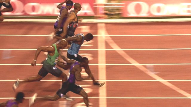 Justin Gatlin wins the 100m by a tiny margin at the Brussels Diamond League meeting