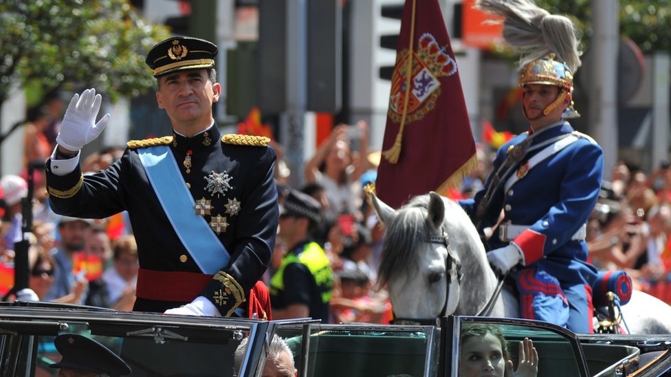 Король Фелипе VI после церемонии приведения к присяге 19 июня 2014 г.