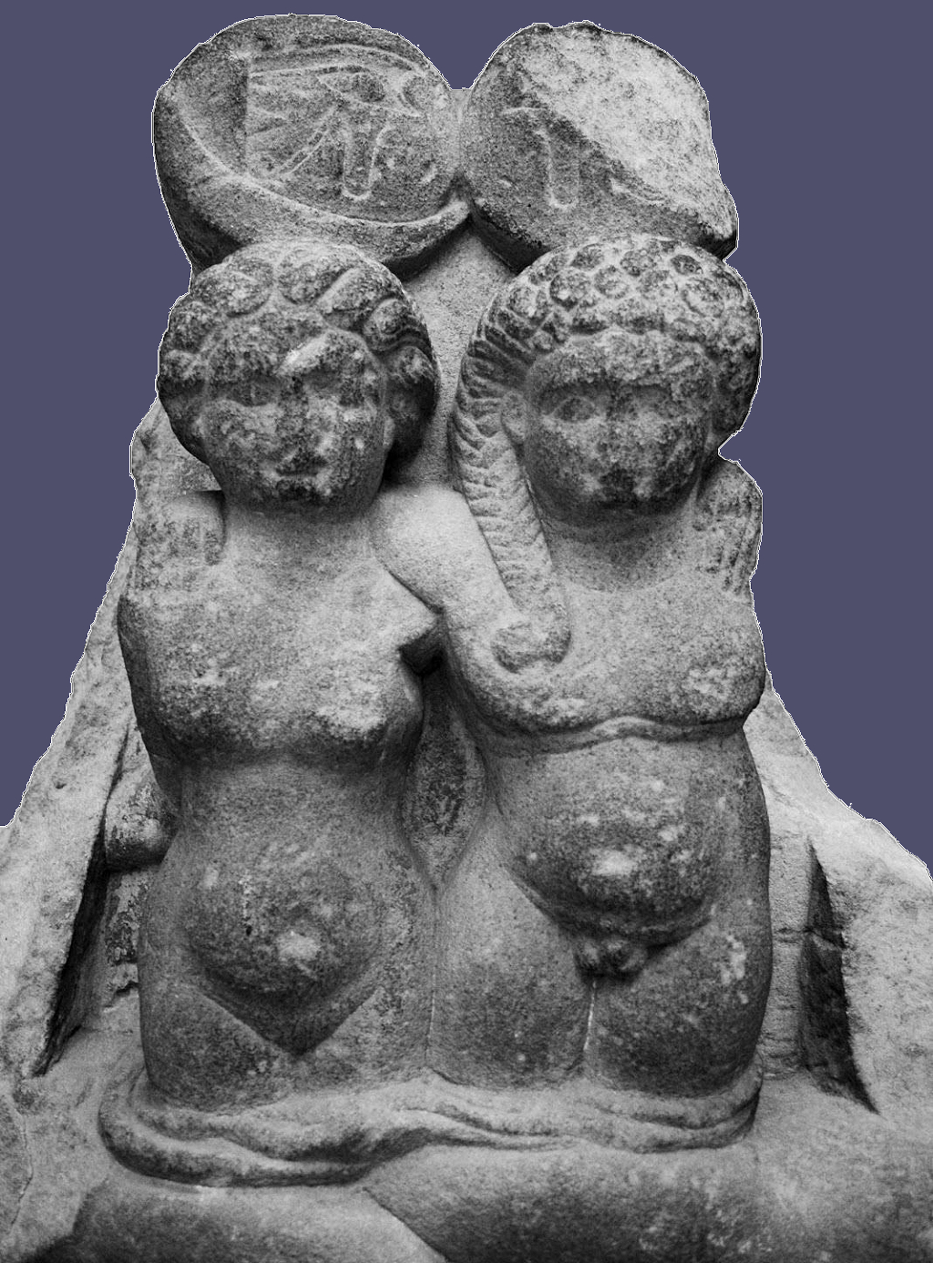 Los gemelos de Cleopatra y Marco Antonio - Alexander Helios y Cleopatra Selene II (Autor desconocido).