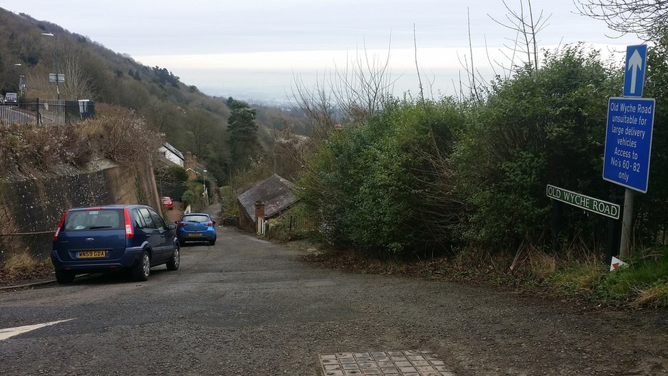 Old Wyche Road в Грейт-Малверне