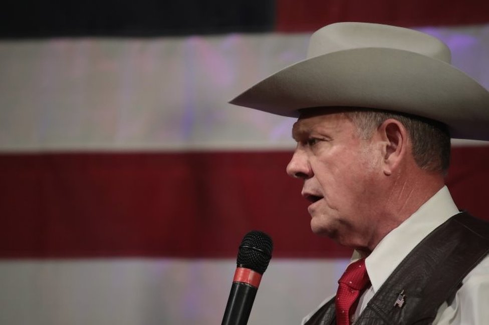 El republicano Roy Moore en un evento de su campaña política en Alabama el pasado 25 de septiembre. Roy Moore