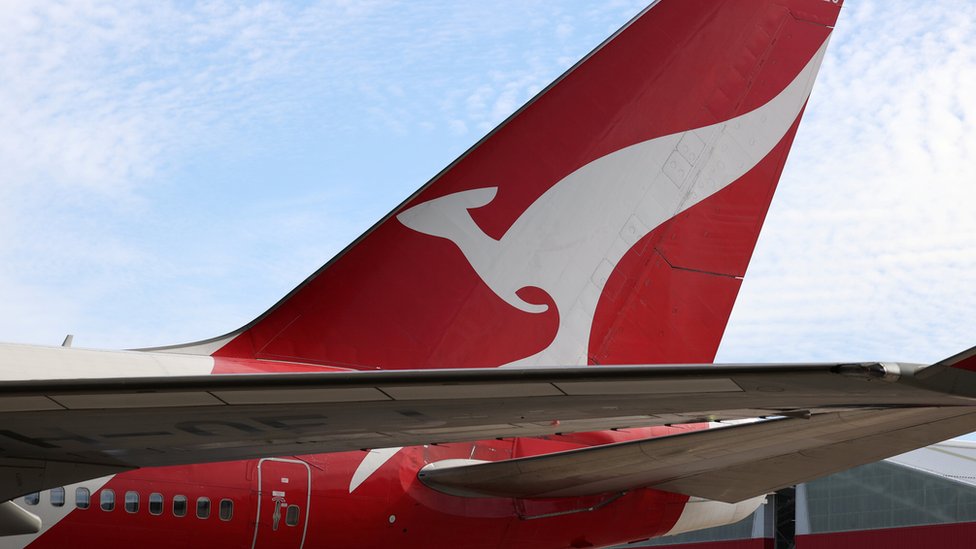 Qantas tail fin