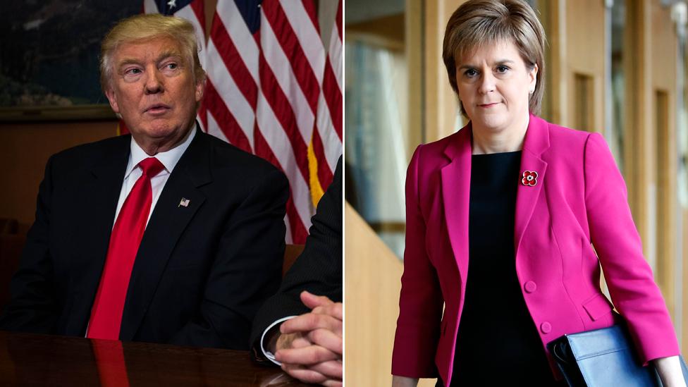 Nicola Sturgeon writes congratulatory letter to Donald Trump BBC