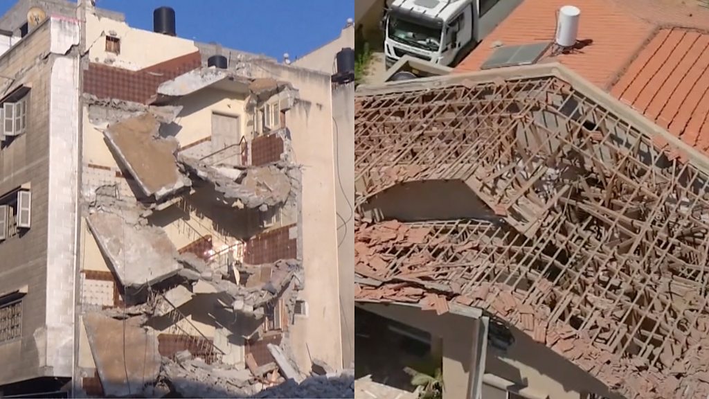 Israel Gaza conflict: Homes and buildings destroyed in Sderot and Gaza City