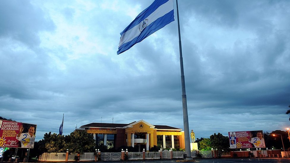 El antiguo palacio presidencial de Nicaragua, rebautizado como 
