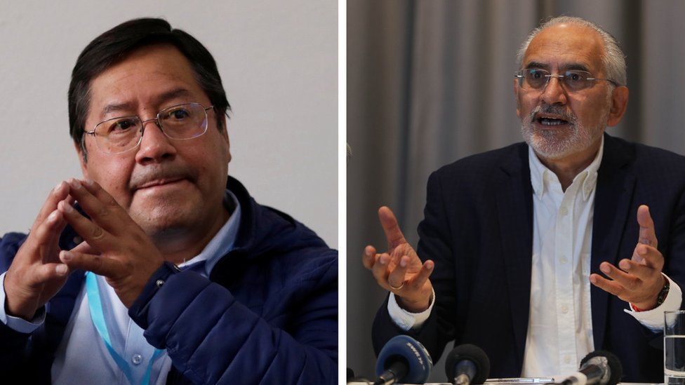 Carlos Mesa and Luis Arce