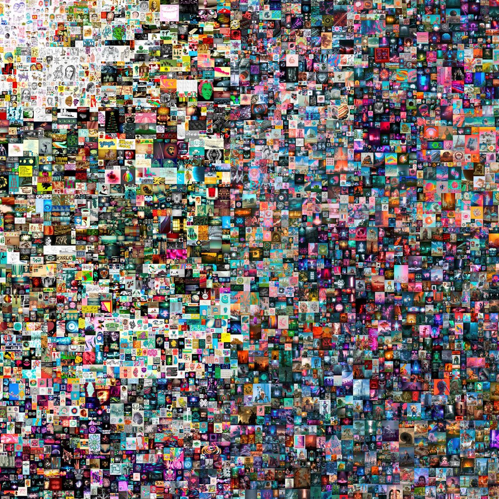El collage de las 5.000 piezas.