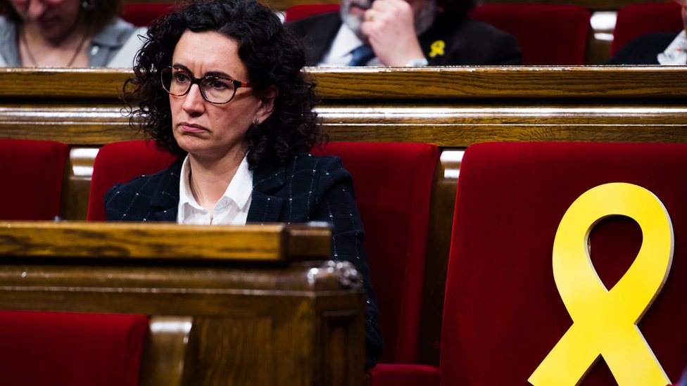 Marta Rovira anunció que se marcha de España para no responder ante la Justicia, a la que acusa de seguir los dictados del gobierno. Marta Rovira.