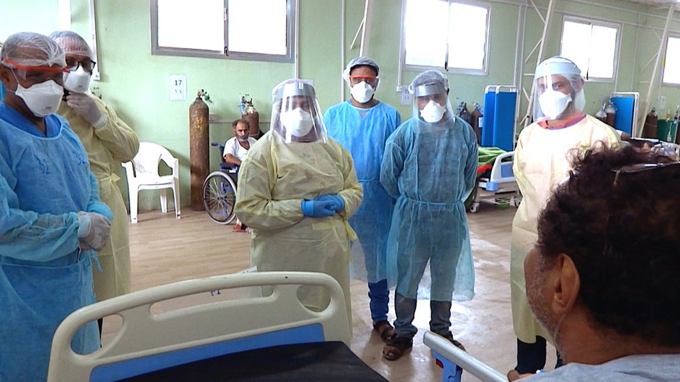 MSF arrive at Dr Zoha's hospital