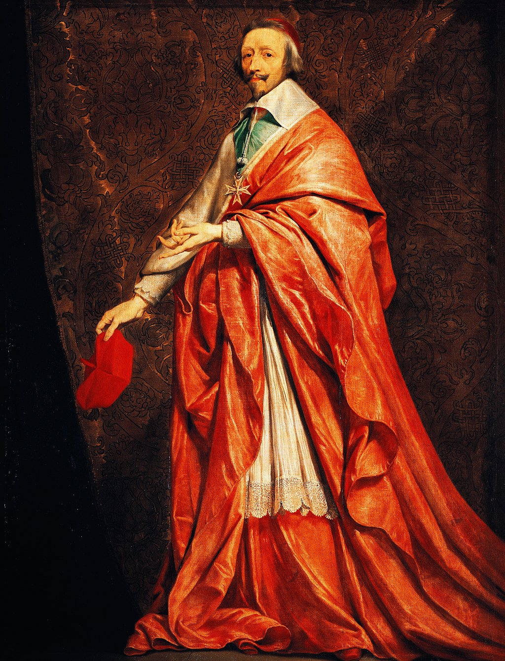 Armand-Jean du Plessis (Paris, 1585-1642), político francés y obispo católico, conocido como cardenal Richelieu, pintado por Philippe De Champaigne.