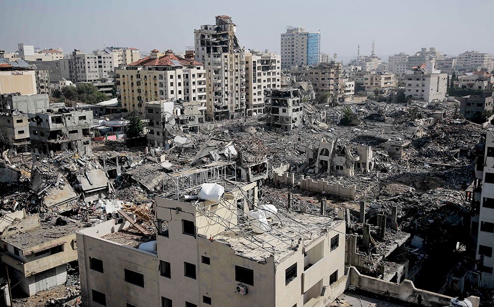 加沙城被摧毀的建築