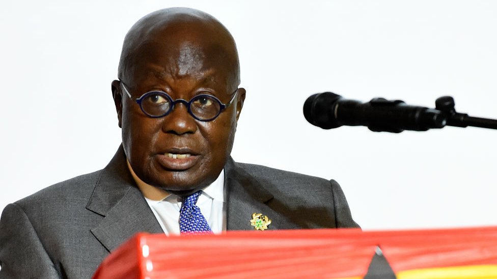 Ghanian President and candidate of the ruling New Patriotic Party (NPP) Nana Akufo-Addo