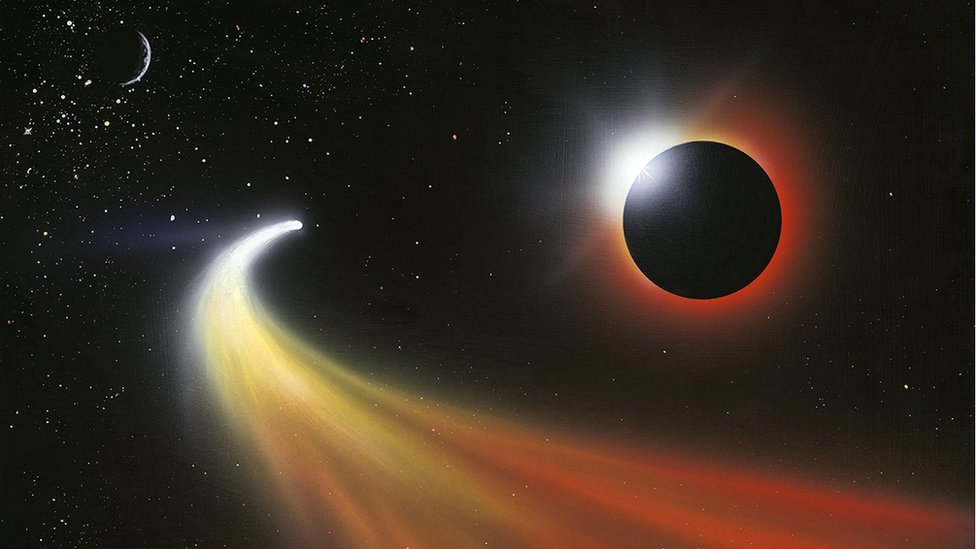 El cometa será visible durante unas semanas más. Ilustración