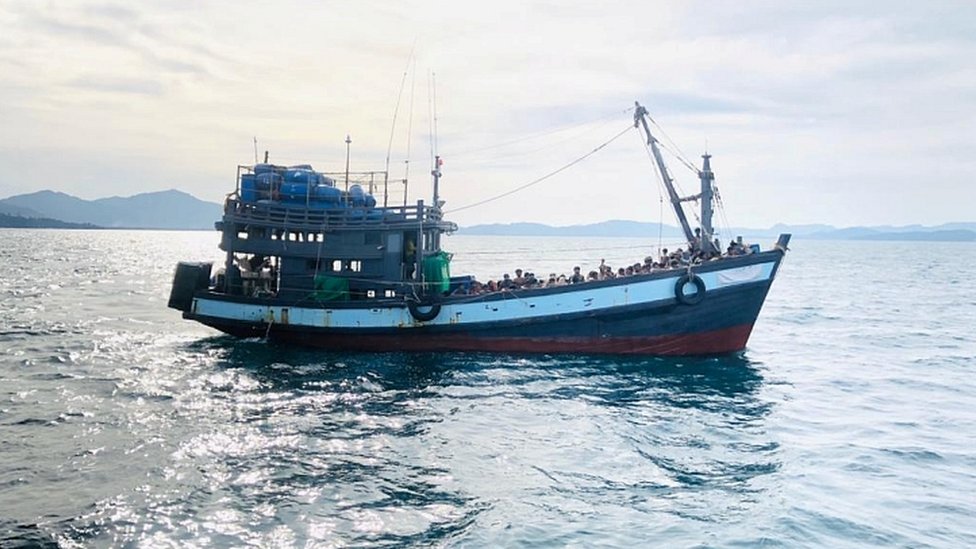 Starving Rohingya refugees rescued off Bangladesh after two months at sea