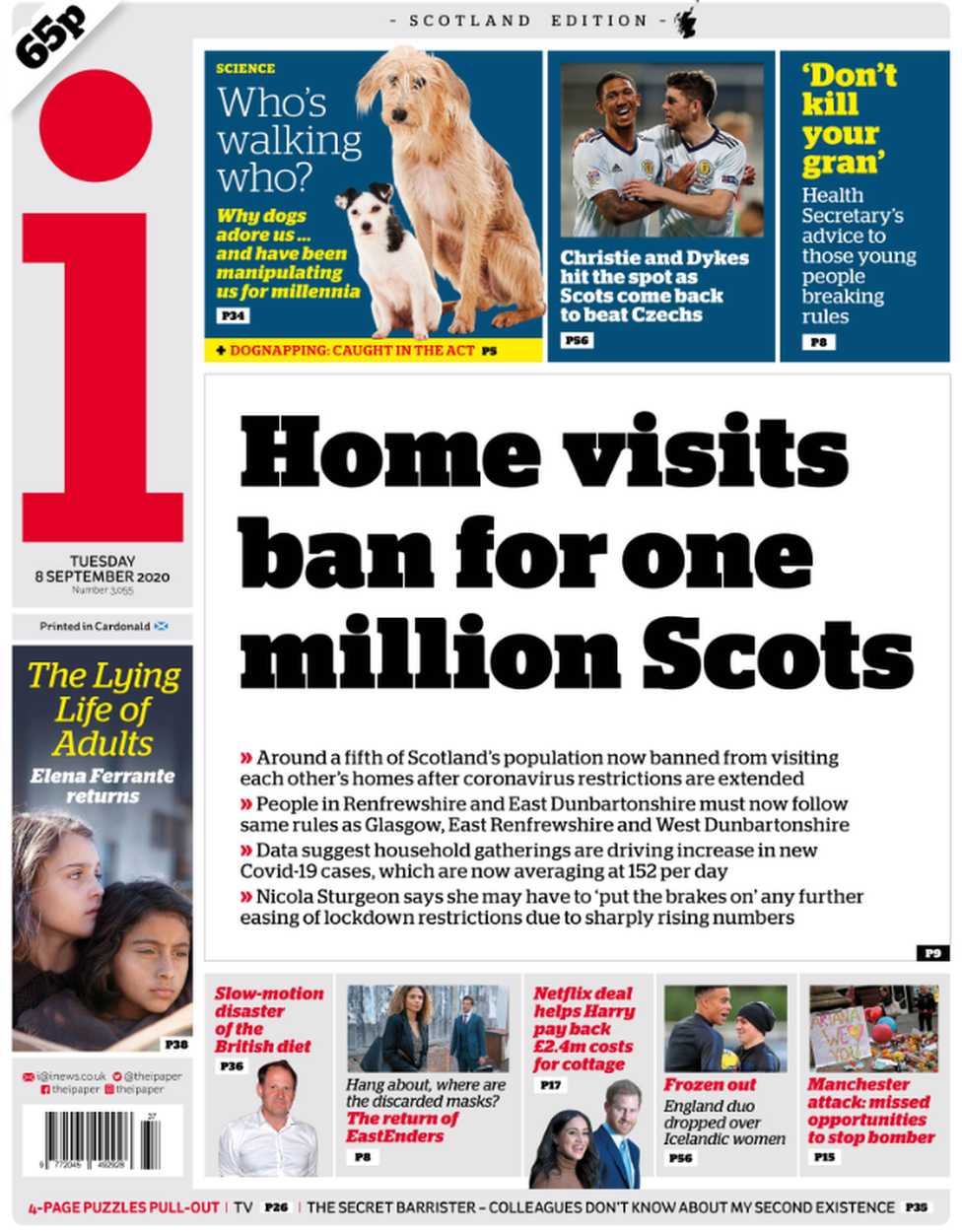 Scotland S Papers Homes Lockdown Extended And Brexit Stand Off Bbc News