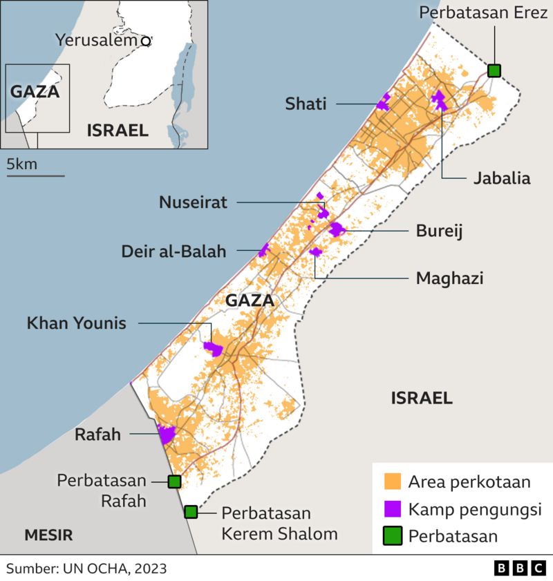 Peta Gaza