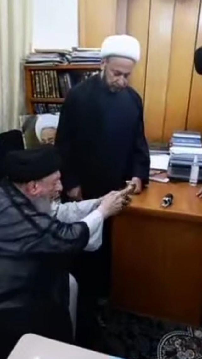 شکستن مهر آیت‌الله فیاض بعد از درگذشت او در نجف