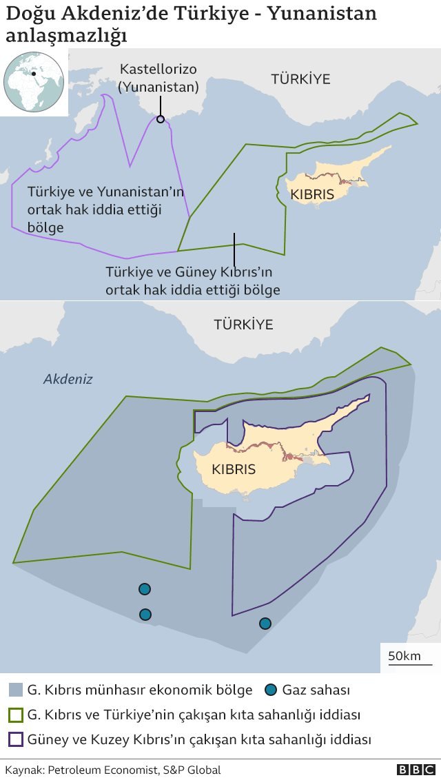 Doğu Akdeniz'de Türkiye-Yunanistan anlaşmazlığı