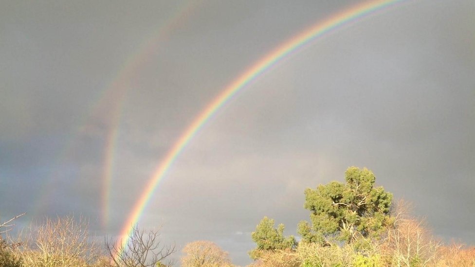 Download Three Rainbows Photographed In Gloucestershire Bbc News