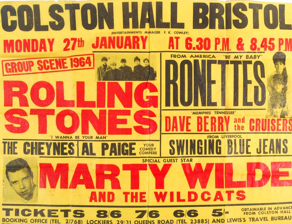 Плакат Rolling Stones 1964 года
