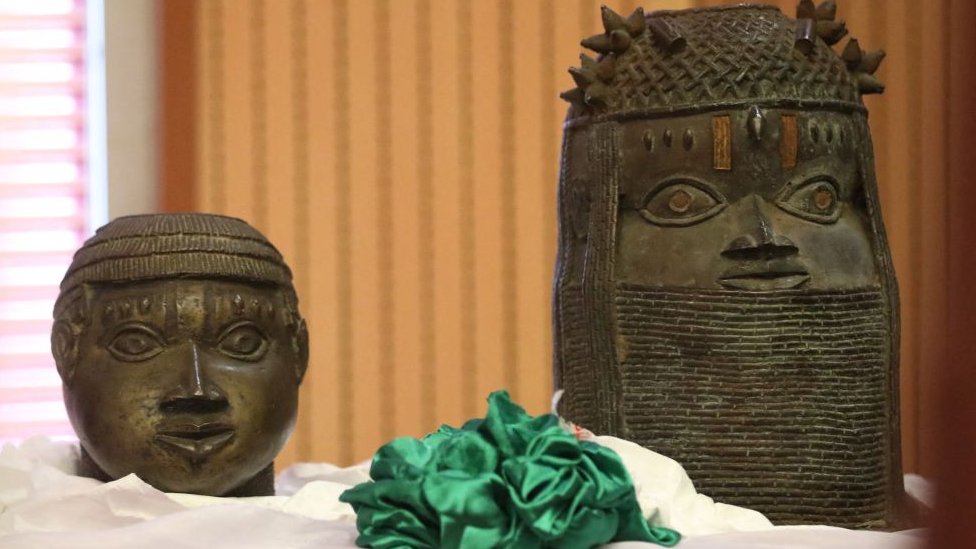 Two Benin Bronzes