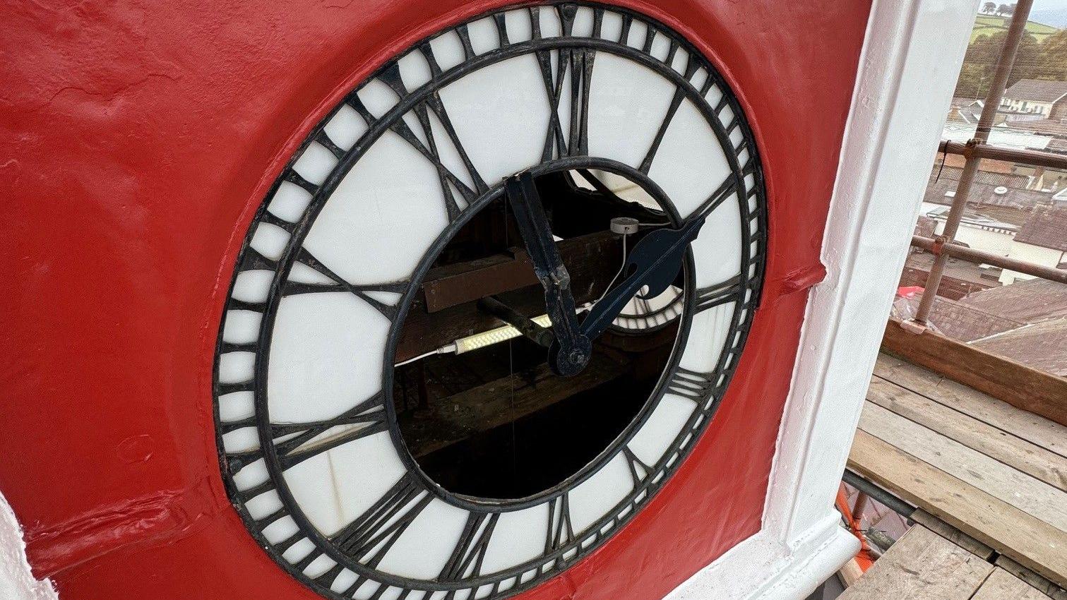 Lampeter: Town clock damaged by 'mindless vandals'