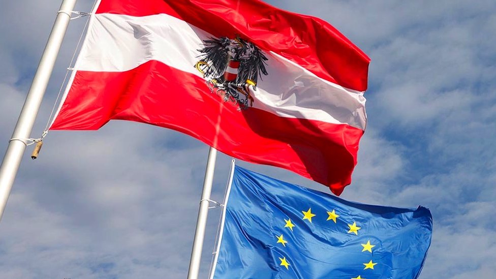 أعلام سويسرا والاتحاد الأوروبي