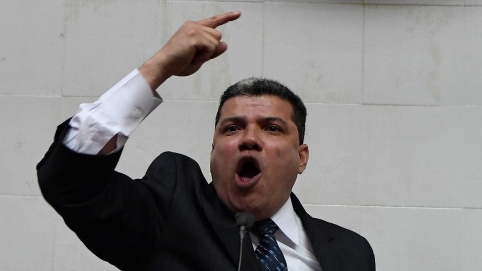 Luis Parra en la Asamblea Nacional de Venezuela.
