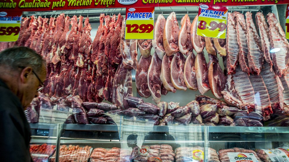 El 80% de la carne producida en Brasil es para consumo interno. El resto, se exporta. Mercado de carnes en Brasil.
