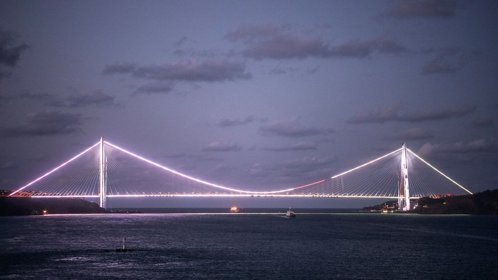 The Sultan Yavuz Selim Bridge, the third across the Bosphorus,