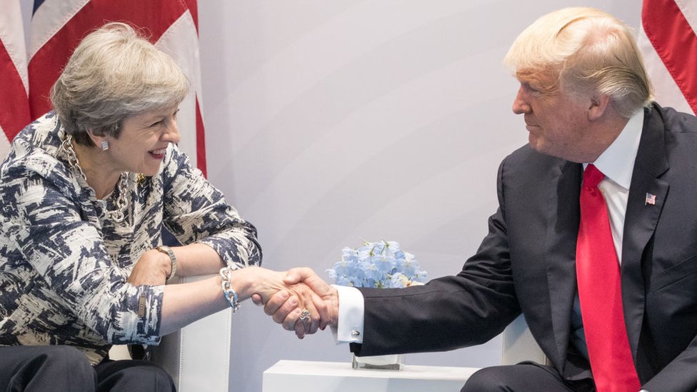 Мэй и Трамп